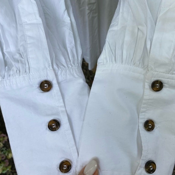 NWT GANNI Poplin Collar Dress - Picture 9 of 14